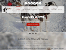 Tablet Screenshot of escapade-eskimo.com